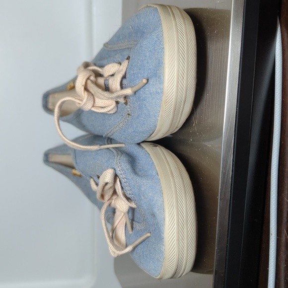 Keds Blue Chambray Sneakers Women's Size 8.5 - Picture 4 of 7
